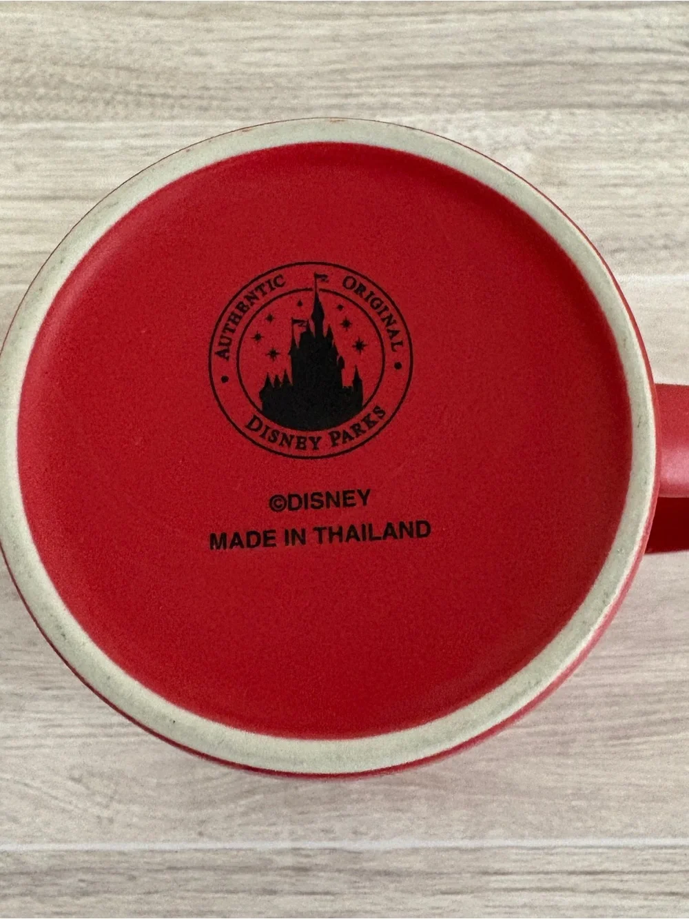 Disney Parks Micky Mouse Red Ceramic Coffee Mug